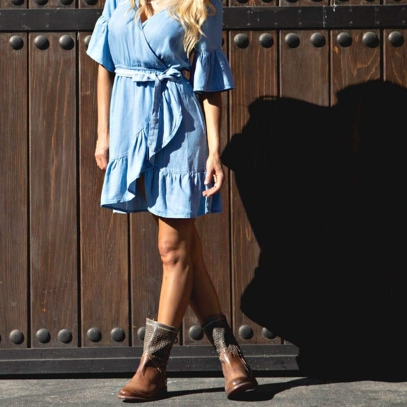 🥰EUC Bed Stu Cheshire Distressed Side Zip Mid-Calf Lace Up Leather Boot, 7.5 - Picture 4 of 16